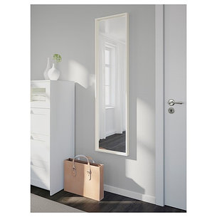 Зеркало НИССЕДАЛЬ белый 40х150  ИКЕА, IKEA, фото 2