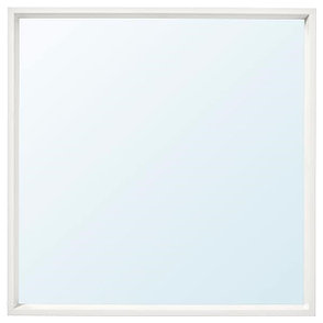Зеркало НИССЕДАЛЬ белый 65х65 ИКЕА, IKEA, фото 2