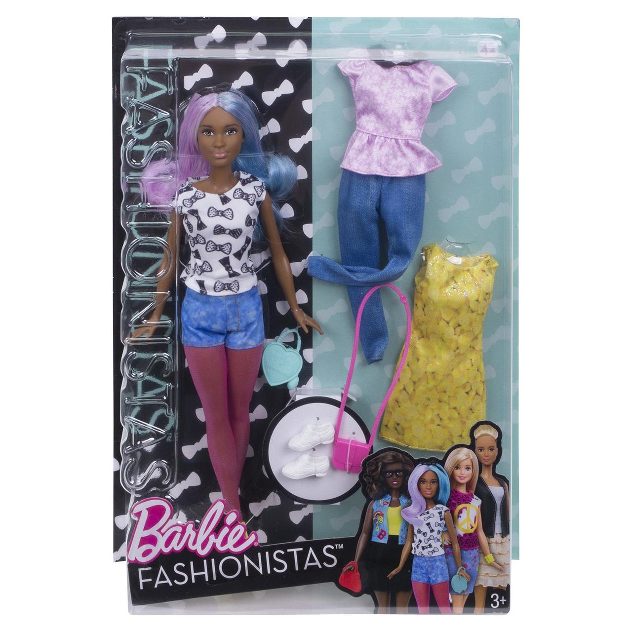 Barbie "Игра с модой" Кукла Барби - Афроамериканка с набором одежды, #42