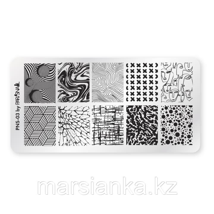 Пластина для стемпинга PNS-03 (6*12см)ParisNail