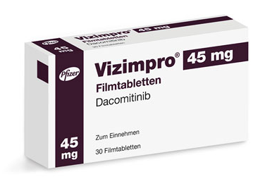 Визимпро (Vizimpro) дакомитиниб (dakomitinib) 15 мг, 30 мг, 45 мг таблетки
