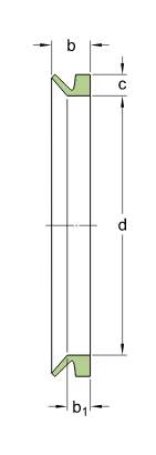 CR 400300G   Манжетное уплотнение SKF