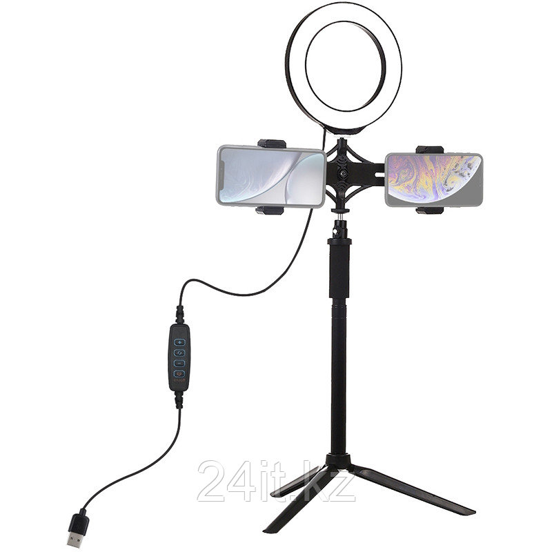 Кольцевая USB LED лампа Puluz PKT3038 6.2" + штатив"