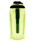 Складная эко бутылка с угольным фильтром для холодных или горячих жидкостей Vitdam 860 мл (светло-зеленая)