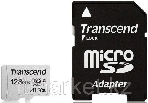 Карта памяти MicroSD 128GB Class 10 U3 Transcend TS128GUSD300S-A