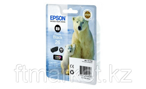 Картридж Epson C13T26114012 XP600/7/8 фото черный new