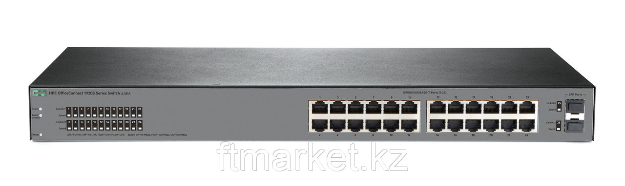 Коммутатор JL381A HPE OfficeConnect 1920S 24G 2SFP Layer 3 Switch, 1U (24xRJ-45 10/100/1000 ports, 2xSFP