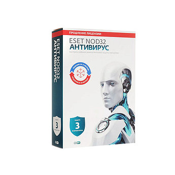 Антивирус Eset NOD32 BOX продление или новая лицензия на 1 год 3ПК