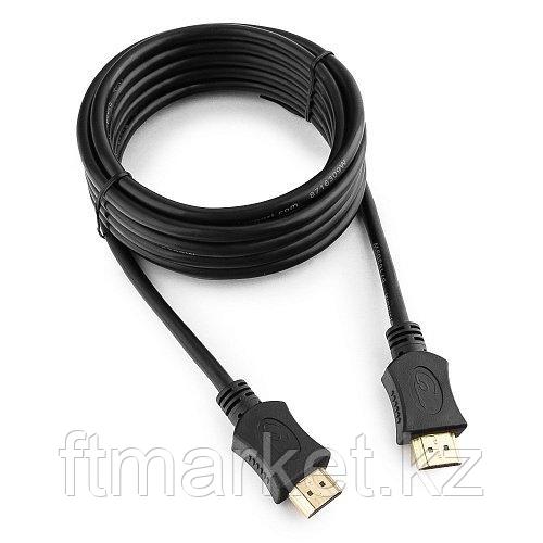 Кабель HDMI Cablexpert CC-HDMI4L-10, 3.0м, v1.4, 19M/19M, серия Light, черный, поз.разъ, экран, паке