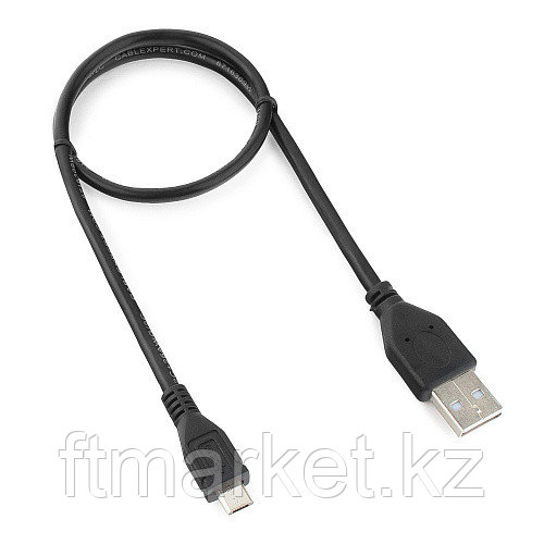 Кабель Cablexpert USB 2.0 Pro CCP-mUSB2-AMBM-0.5M, USB-MicroUSB, 0.5м, экран, черный, пакет
