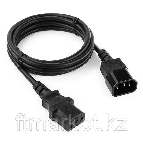 Кабель питания сист.блок-монитор Cablexpert PC-189, 1.8м, C13-C14, 6А, черный, с заземлением