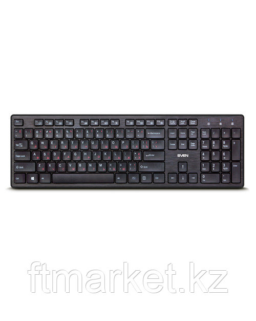 SVEN беспроводная клавиатура KB-E5900W (2,4 GHz,104кл. Slim ) чёрная