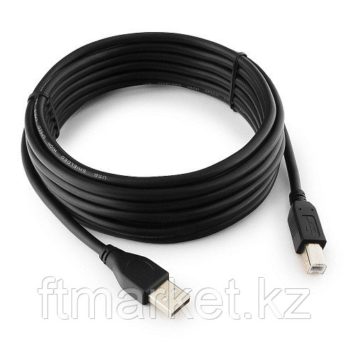 Кабель USB 2.0 Pro Cablexpert CCP-USB2-AMBM-15, AM/BM, 4.5м, экран, черный, пакет