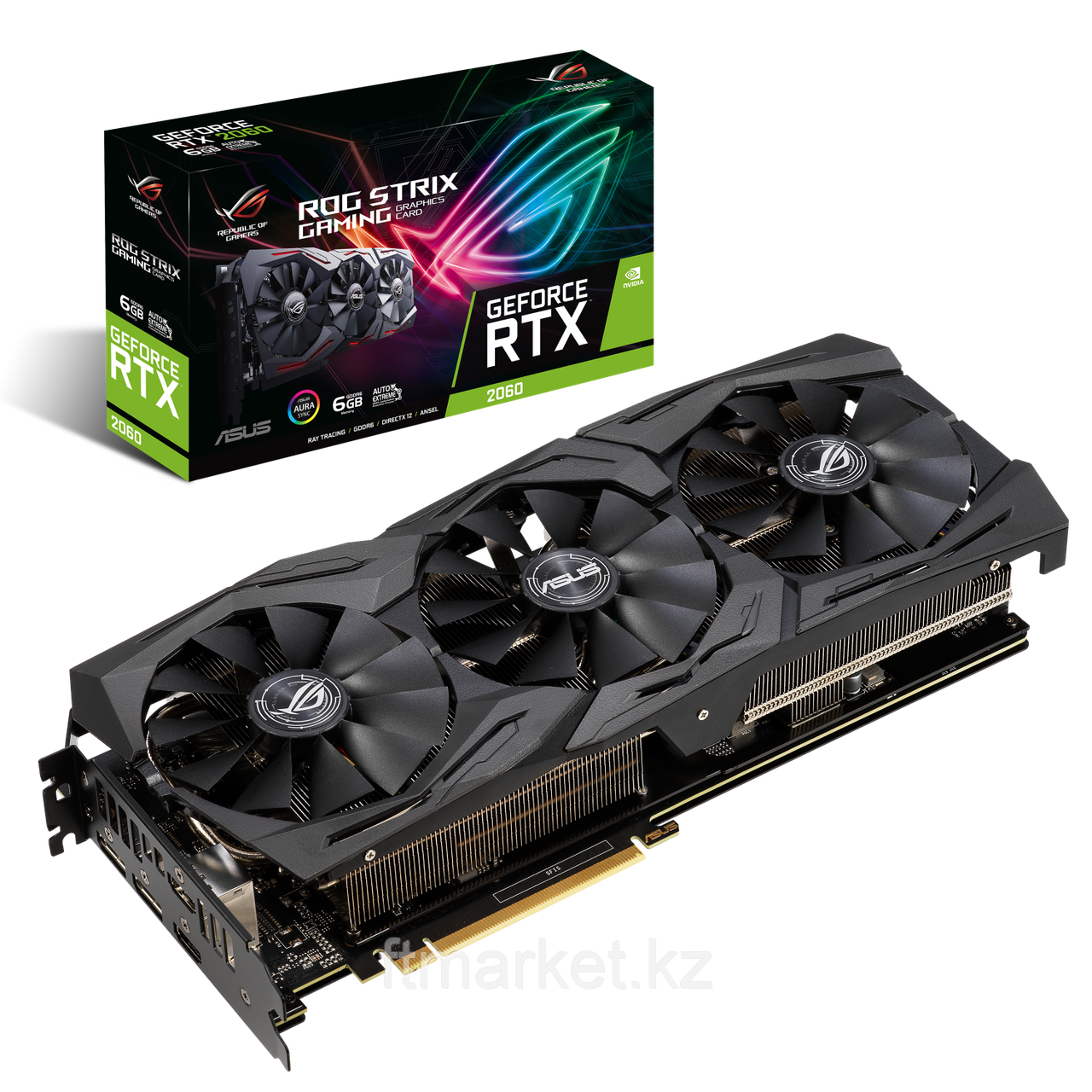 Видеокарта Asus ROG-STRIX-RTX2060-6G-GAMING, GDDR6 6GB,192-bit, HDMI2,Display2