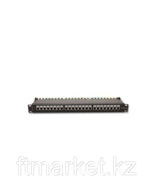 175212412 Premium Line Патч-панель экранированная, 24 порта Кат. 5е, 19" Dual Type IDC, цвет черный