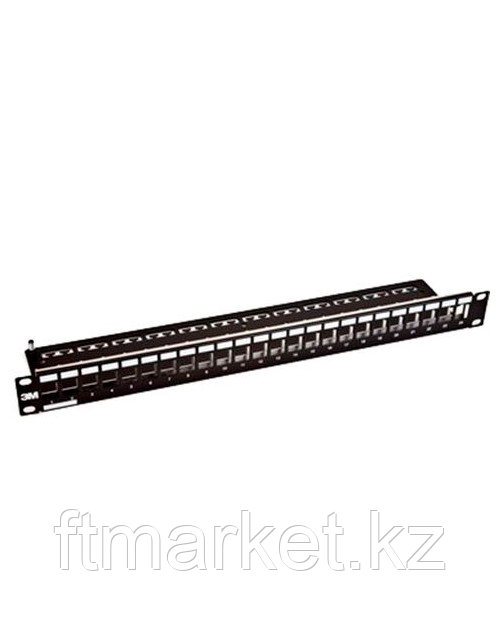 3М VOL-PPCB-F24K Коммутационная панель (CLASSIC), 24 порта, 1U, черная, укомплектованная, 6 кат.