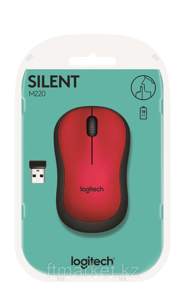 Мышь Logitech® M220 SILENT - RED - 2.4GHZ - EMEA