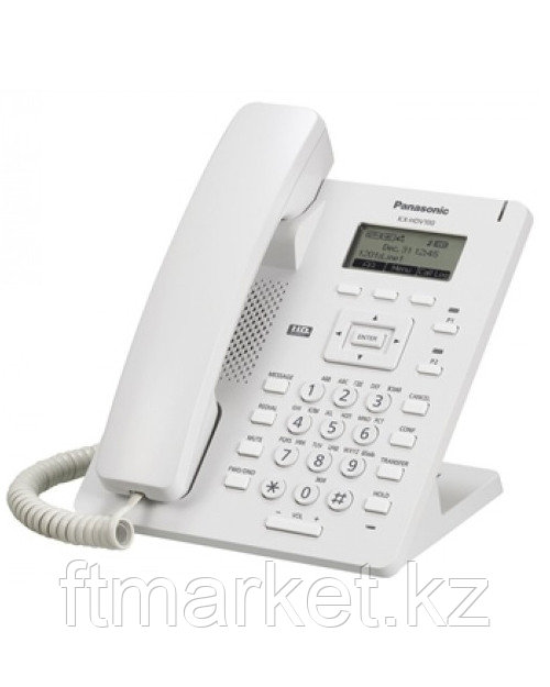 Panasonic KX-HDV100RU Проводной SIP-телефон 2.3-дюйм, 1 линия, 1 порт, память 500 номеров, блок питания в комп