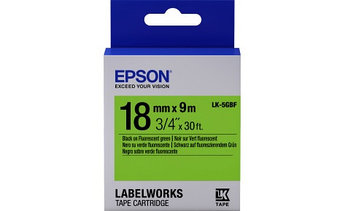 Лента Epson C53S655005 LK-5GBF Флуоресцентная лента 18мм,Зел./Черн., 9м