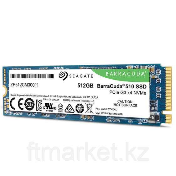 Накопитель на жестком магнитном диске Seagate Твердотельный накопитель Seagate BarraCuda 510 SSD ZP512CM30041