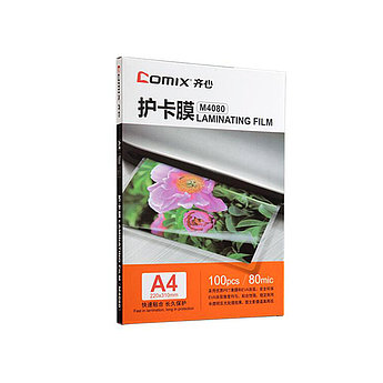 Плёнка для ламинирования COMIX M4080 А4, 80мкм, 100шт.