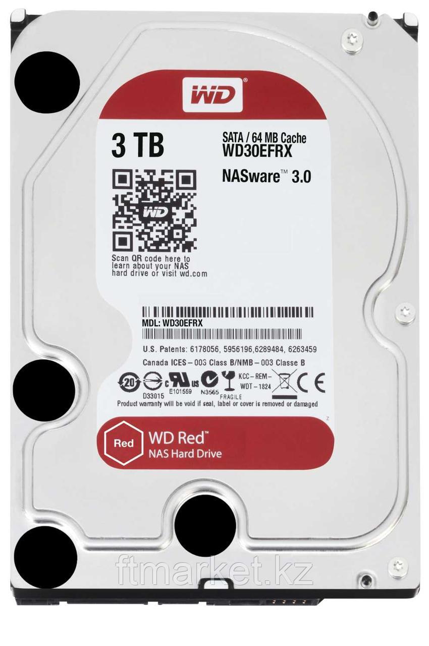Накопитель на жестком магнитном диске WD Жёсткий диск WD Red™ WD30EFRX 3ТБ 3,5" 5400RPM 64MB (SATA-III) NAS