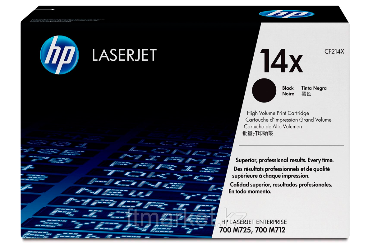 HP CF214X Black Print LaserJet Cartridge for LaserJet 700 M712/MFP M725, up to 17500 pages.