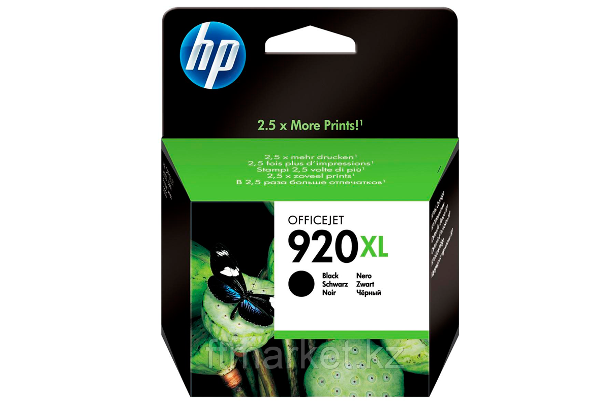 HP CD975AE Black Ink Cartridge №920XL for Officejet 6500/7000, 49 ml, up to 1200 pages.