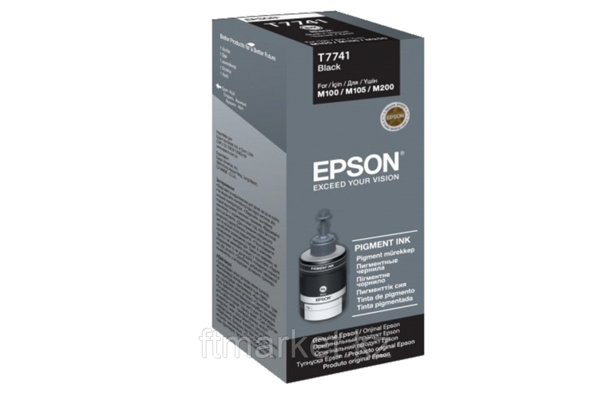Контейнер с черными пигментными чернилами Epson C13T77414A