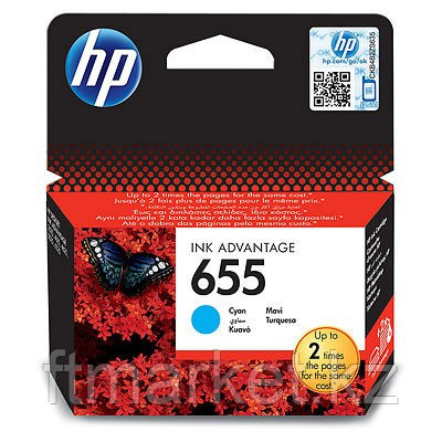 HP CZ110AE Cyan Ink Cartridge №655 for Deskjet Ink Advantage 3525/4615/4625/5525/6525, up to 600 pages.