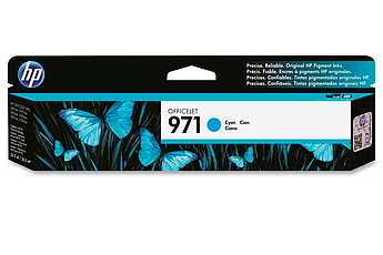 HP CN622AE Cyan Ink Cartridge №971 for OfficeJet Pro X476dw/X576dw/ X451dw, up to 2500 pages.