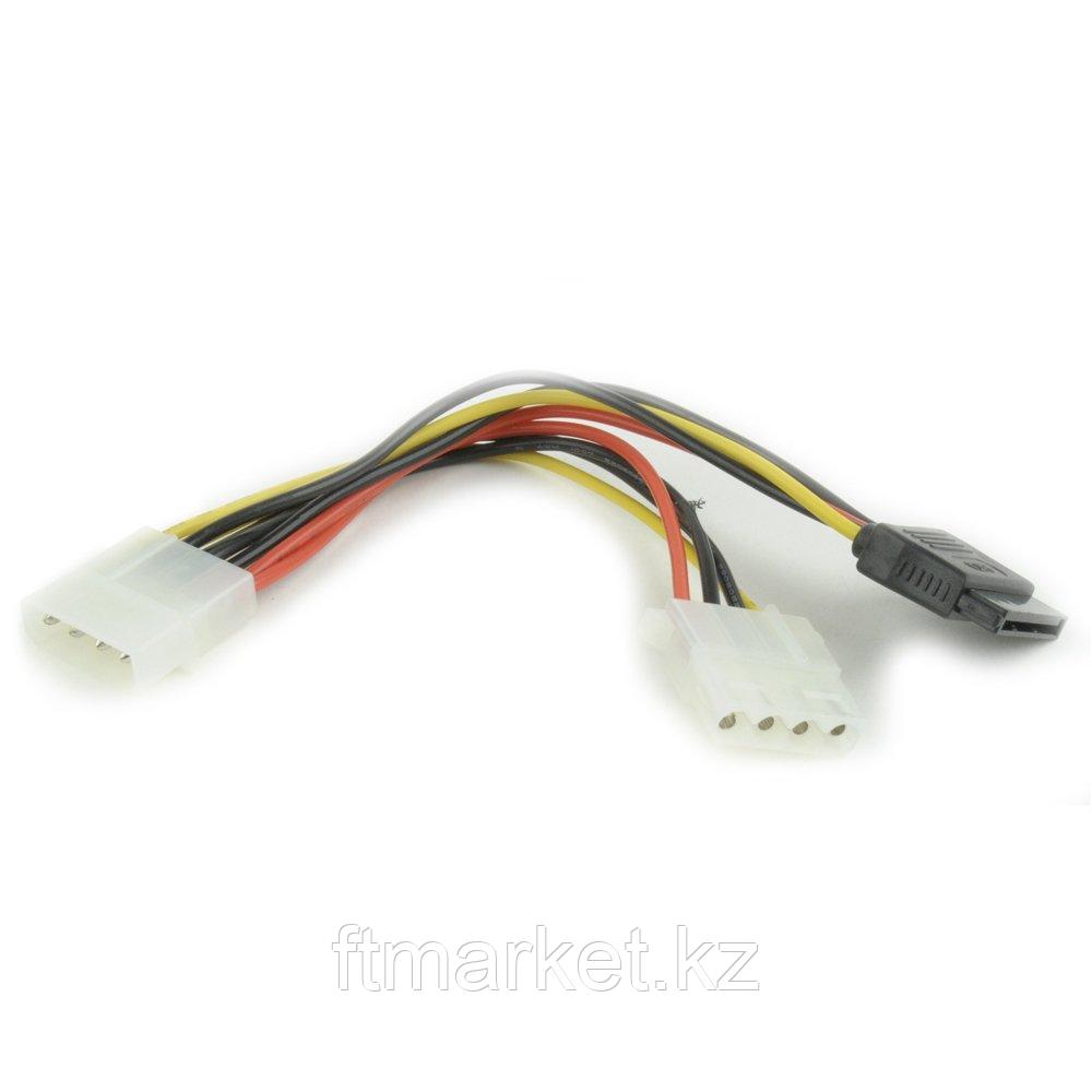 Кабель питания SATA Cablexpert CC-SATA-PSY2, 15см, molex 4pin/molex4pin+sata 15pin, на 2 устр.