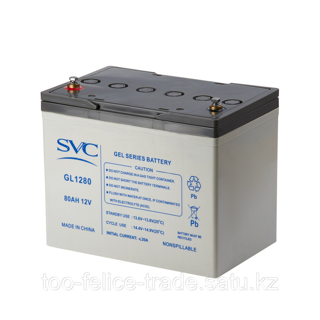Аккумуляторная батарея SVC GL1280 12В 80 Ач (330*173*215)