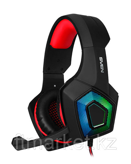 SVEN AP-U880MV Игровые стереонаушники с микрофоном черный-красный