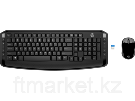 Беспроводная клавиатура и мышь HP Wireless Keyboard and Mouse 300, 3ML04AA