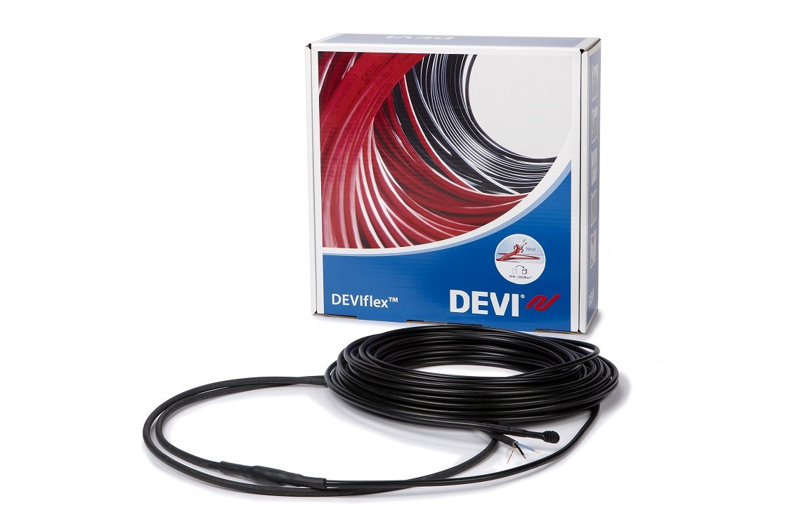 Нагревательный кабель двухжильный DEVIsafe™ 20T размер 1,7м2