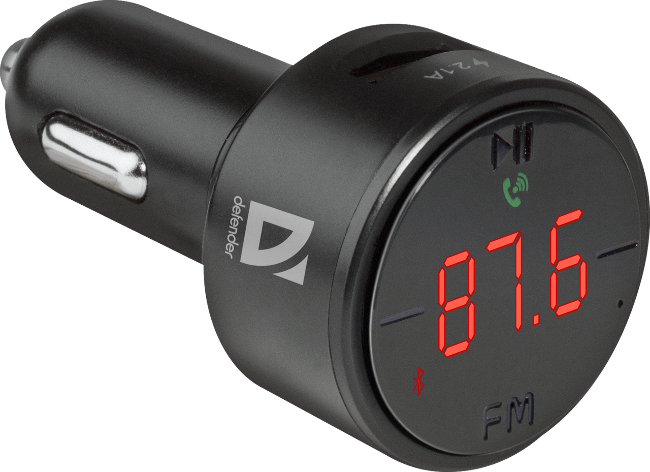Модулятор FM Defender RT-Funk BT/HF, USB 2.1 A