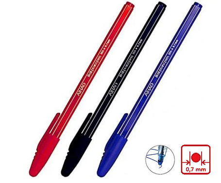 Ручка шариковая AIHAO 555A красный, фото 2