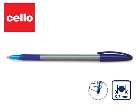 Ручка шариковая Cello Office Comfi-grip, 0,7 мм, синяя, фото 2