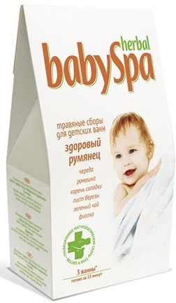 HERBAL BABY SPA Травяной сбор для детских ванн Здоровый румянец