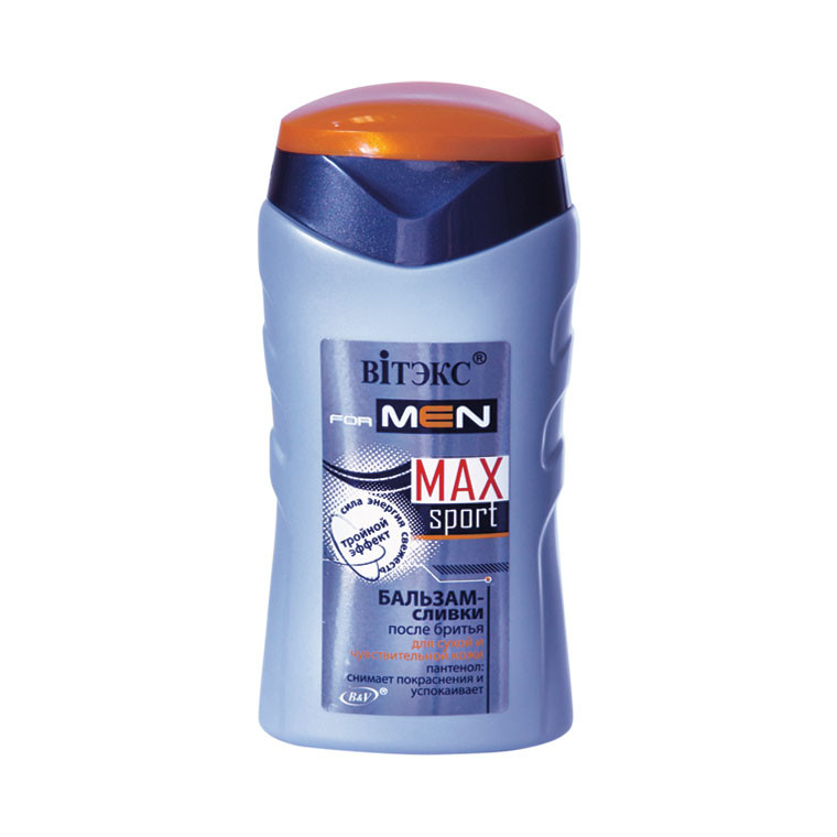 BV MaxSport Бальзам-сливки после бритья для сух/чувств кожи 150 мл - фото 1 - id-p81755947