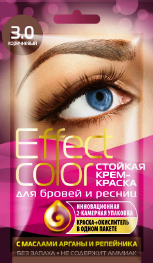 ФК 7861 Краска д/бровей и ресниц EFFECT COLOR Коричневый 3мл - фото 1 - id-p81756620