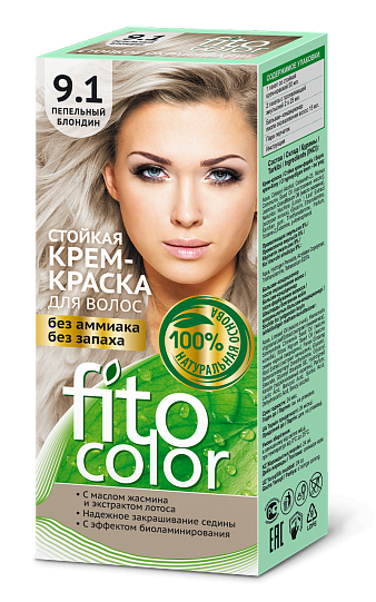 ФК 4831 Стойкая крем-краска FitoColor 9.1 Пепельный Блондин - фото 1 - id-p81756789