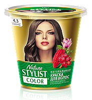 ФК 7556 Натуральная краска для волос Nature Stylist Color Тон 4.3 Шоколад