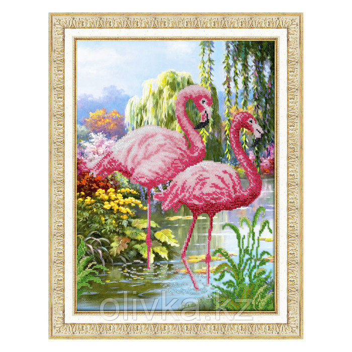 Набор для вышивки бисером «Фламинго»