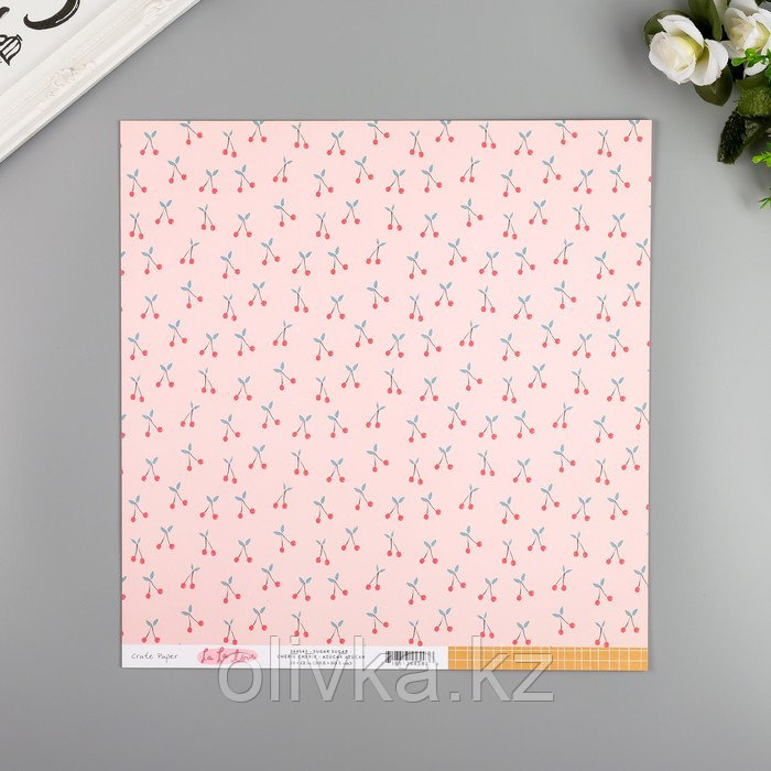 Бумага для скрапбукинга двусторонняя "FRAGRANT" 30.5х30.5 см, 190 гр/м2