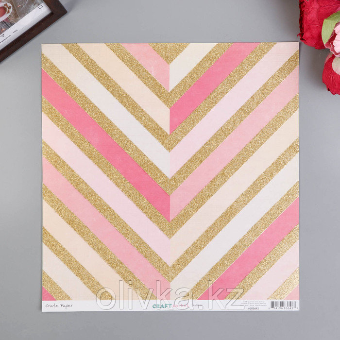 Кардсток с голографическим фольгированием Crate Paper - All Heart - Element