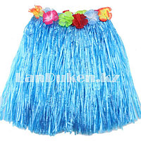 Юбка гавайская с цветами 40 см