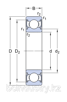 6302-2RSH подшипник SKF