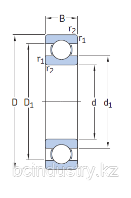 6306 TN9/C3   подшипник  SKF